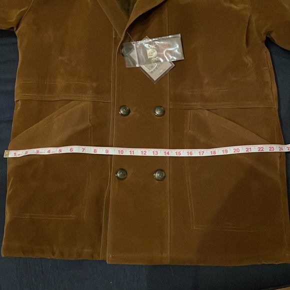 GA Italian Textile Group Handmade Shearling Mens Coat - Picture 14 of 14